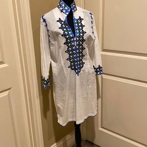 Jude Connally white embroidered tunic